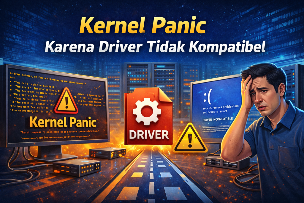 Jangan panik jika terjadi Kernel panic atau crash akibat driver tidak kompatibel, ini solusinya.