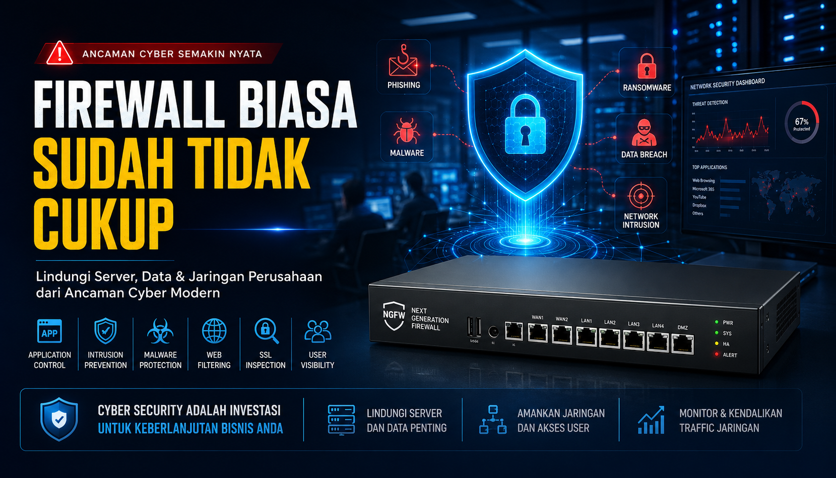 Kenapa Firewall Biasa Tidak Lagi Cukup untuk Perusahaan Modern | Cyber Security Indonesia Kenapa Firewall Biasa Tidak Lagi Cukup untuk Perusahaan Modern | Cyber Security Indonesia
