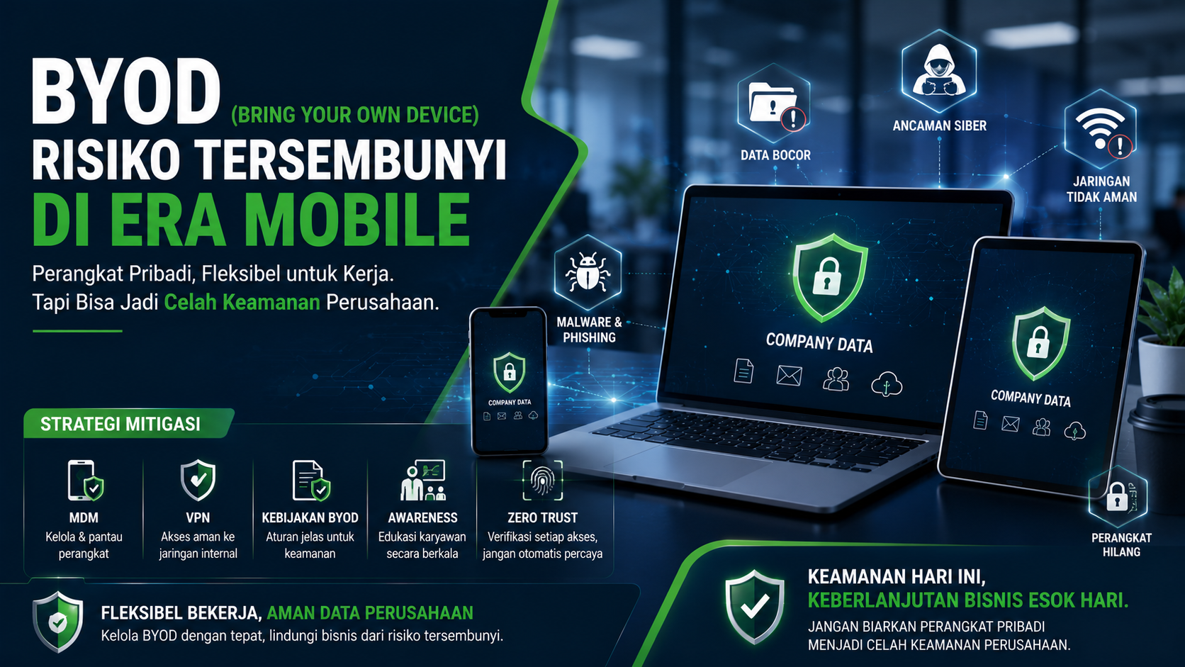 Risiko BYOD Perusahaan dan Keamanan Data - Multipro.id
