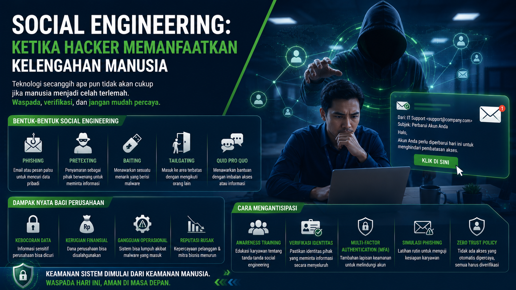 bahaya social engineering perusahaan