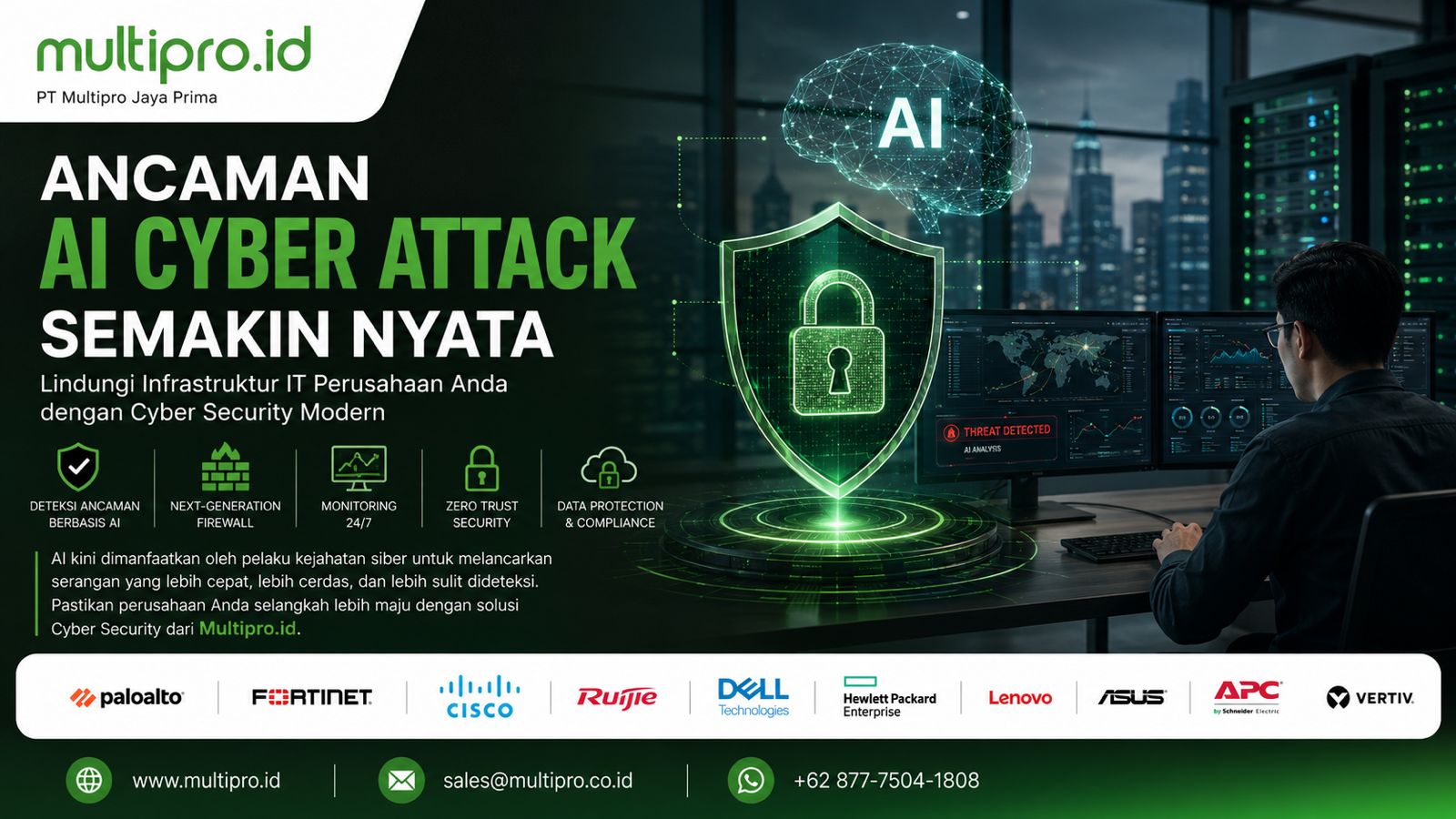 AI Cyber Attack: Cara Melindungi Infrastruktur IT Perusahaan | Multipro.id