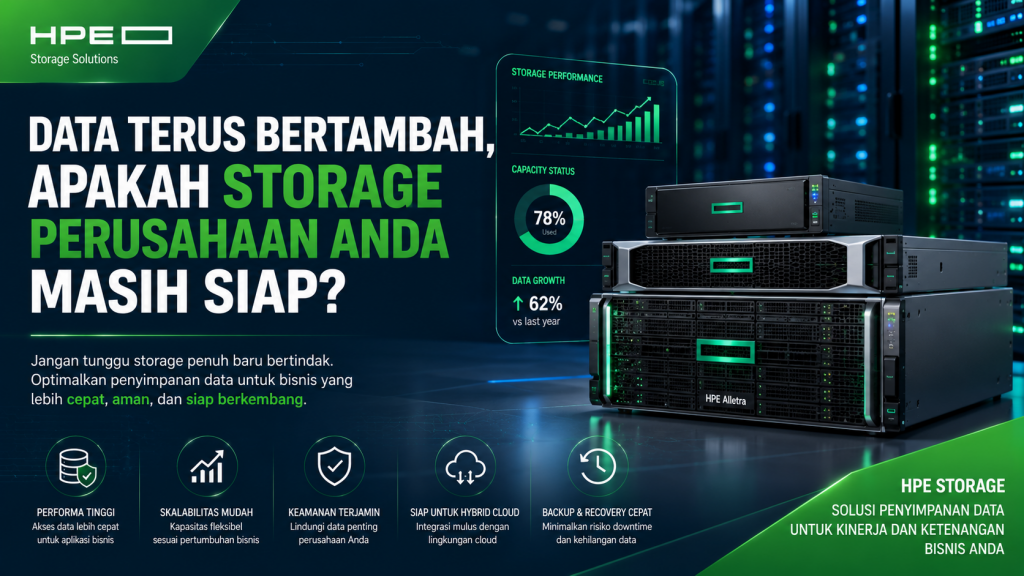 Data Perusahaan Terus Bertambah? Jangan Tunggu Storage Penuh Baru Bertindak