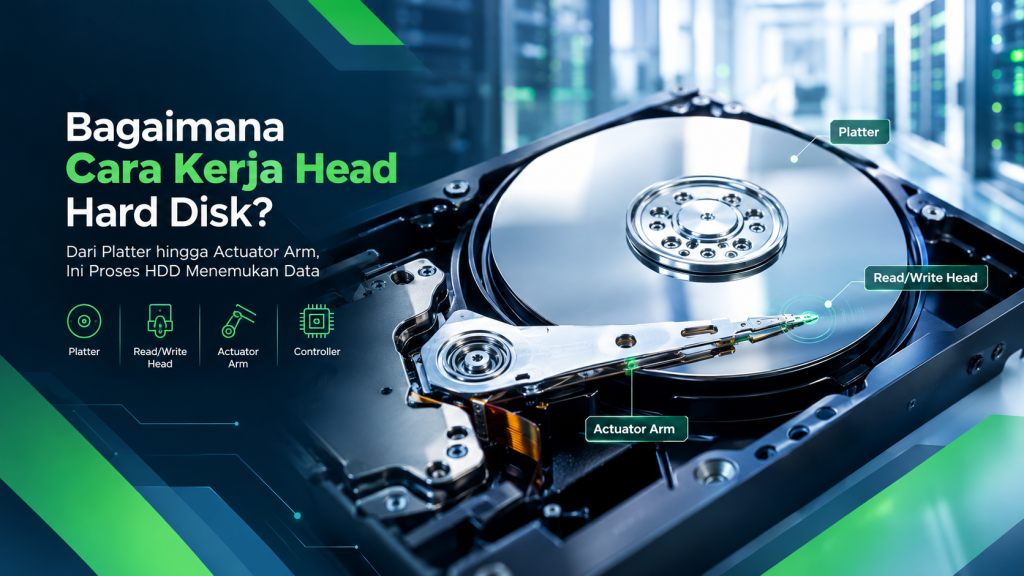 Bagaimana Hard Disk Memindahkan Head ke Lokasi Data yang Tepat?
