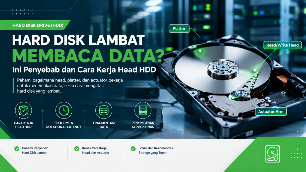 Hard Disk Lambat Membaca Data? Ini Penyebab dan Cara Kerja Head HDD