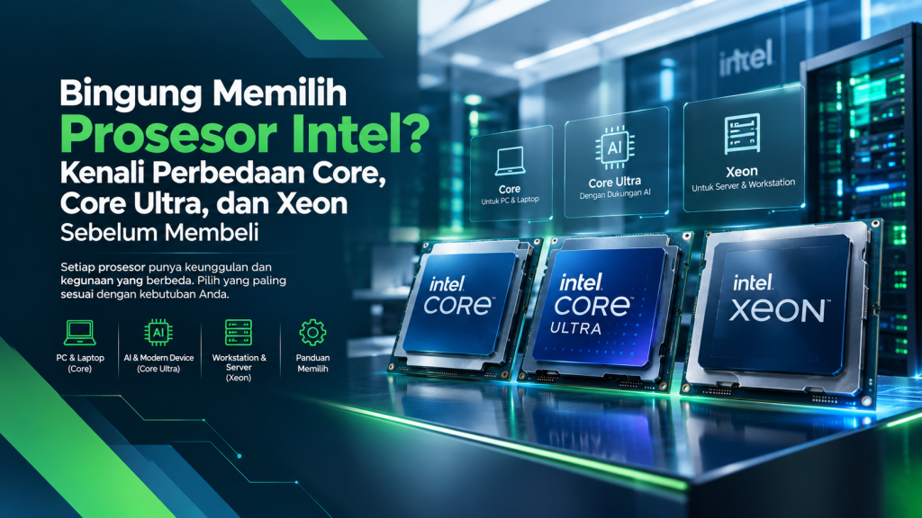 Bingung Memilih Prosesor Intel? Kenali Perbedaan Core, Core Ultra, dan Xeon Sebelum Membeli