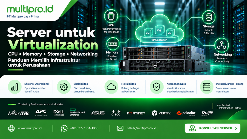 Server untuk Virtualization: Panduan Memilih Infrastruktur untuk Perusahaan