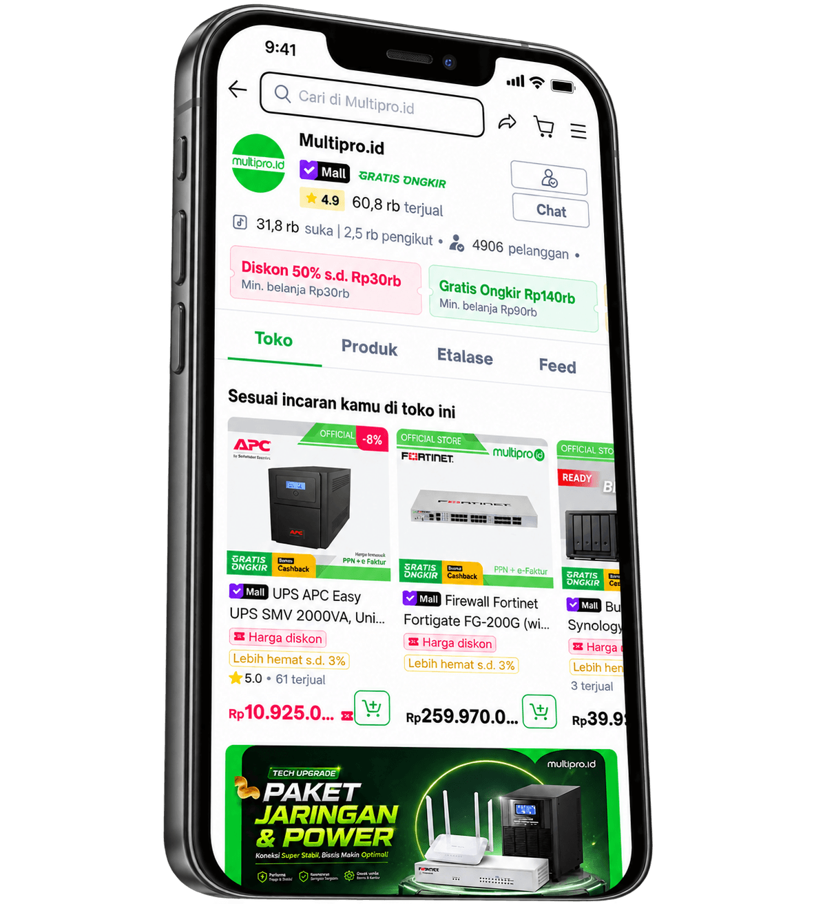 Multipro official store on Tokopedia