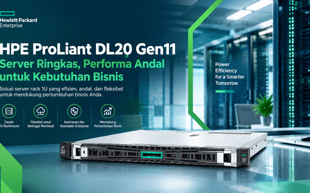 HPE ProLiant DL20 Gen11 untuk Bisnis: Server Rack 1U