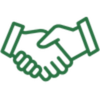 Trusted Partner handshake icon