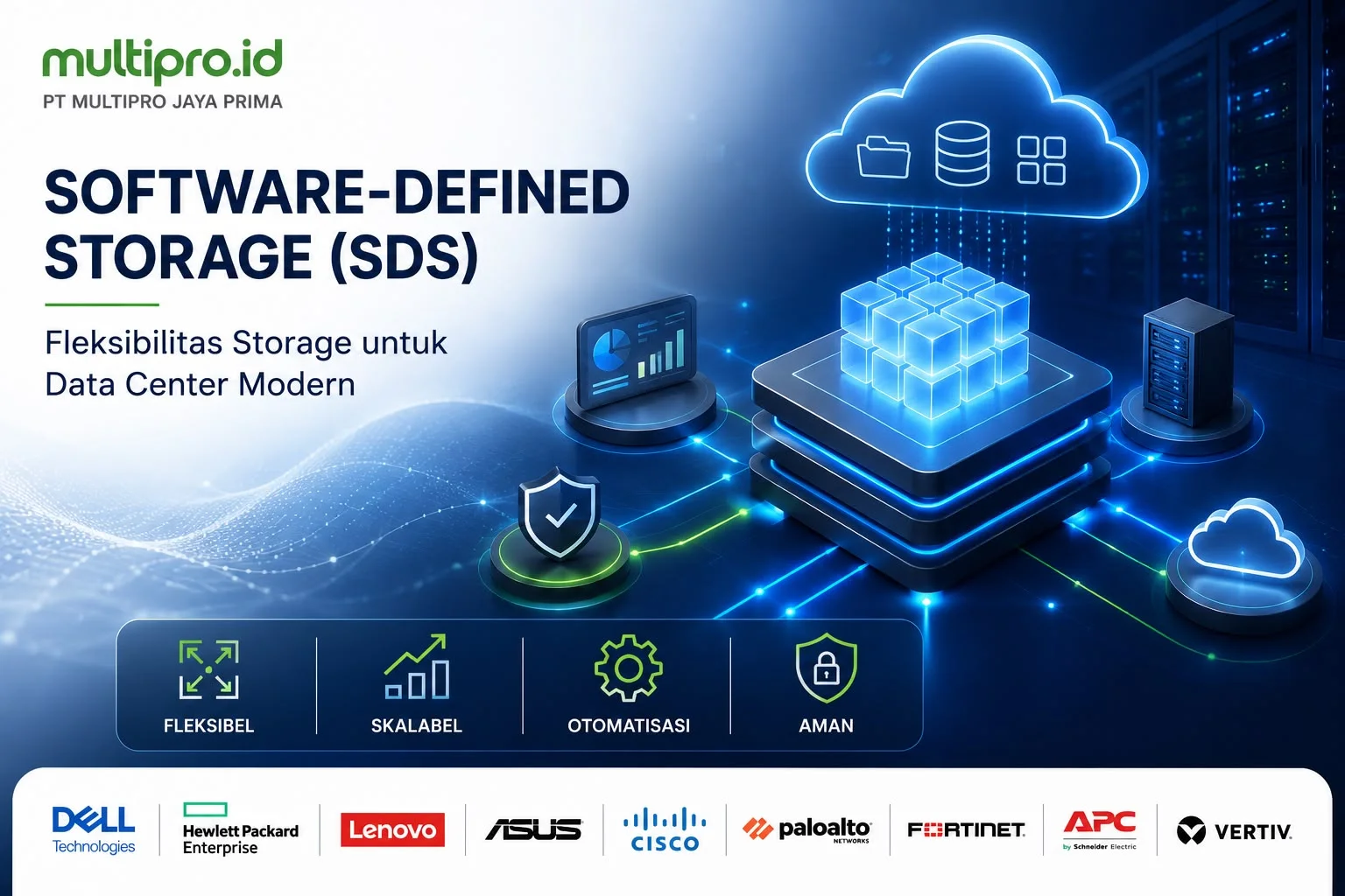 Software-Defined Storage (SDS) untuk Data Center Enterprise | Multipro.id